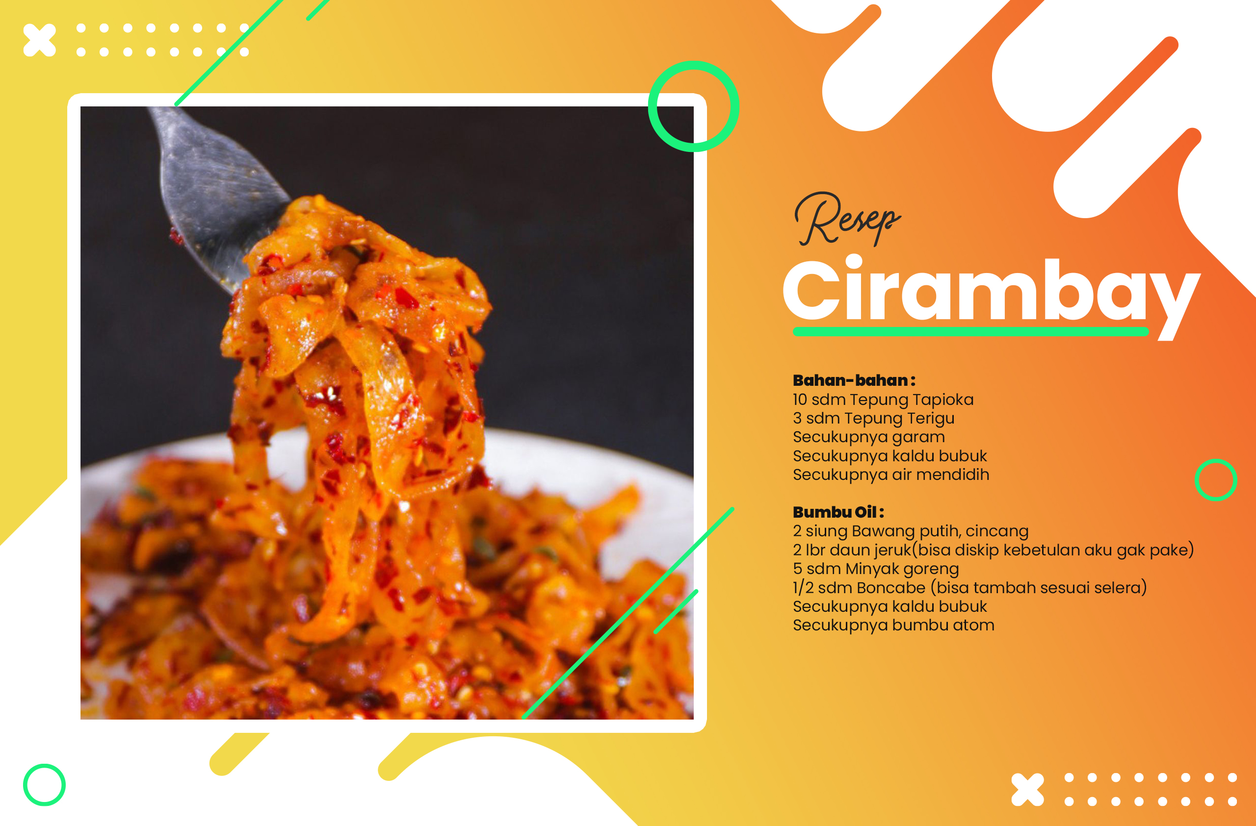 Cirambay cara membuat Resep Cirambay
